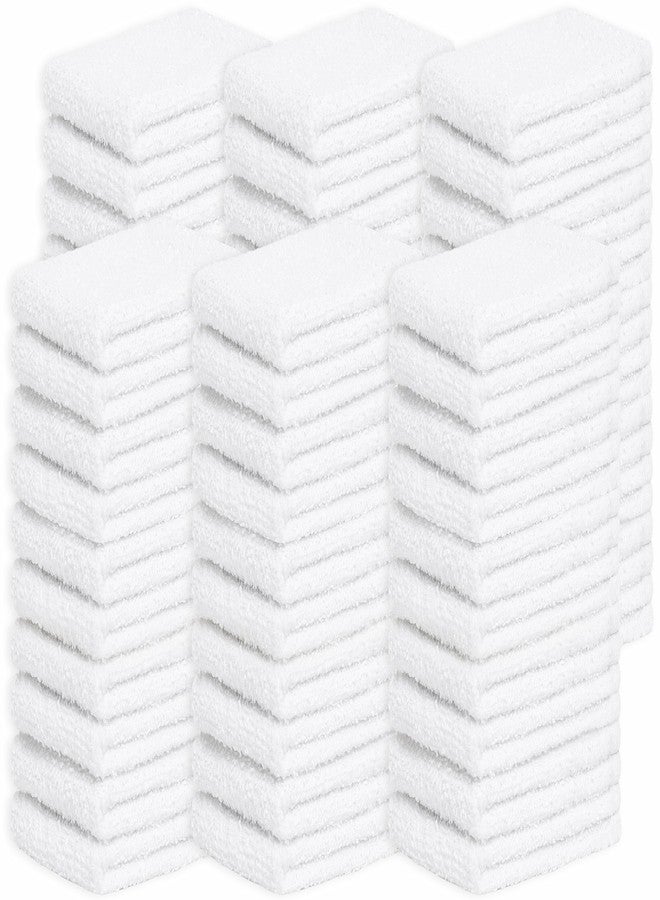 Looperry White Terry Cloth Rags (60 Pack Bulk) 13"x13" Inches Commercial Grade Dish Cloth Multipurpose Cleaning Rags for Housekeeping, Car Wash. Absorbent & Reusable Bar Mop Towels for Kitchen Cotton - Image 1